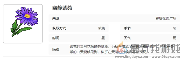 开放空间罗塔花园广场采集物图鉴(图6) 开放空间罗塔花园广场采集物图鉴(图6)
